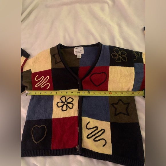 Christopher & Banks Vintage Y2K Patchwork Cardigan - Picture 8 of 11